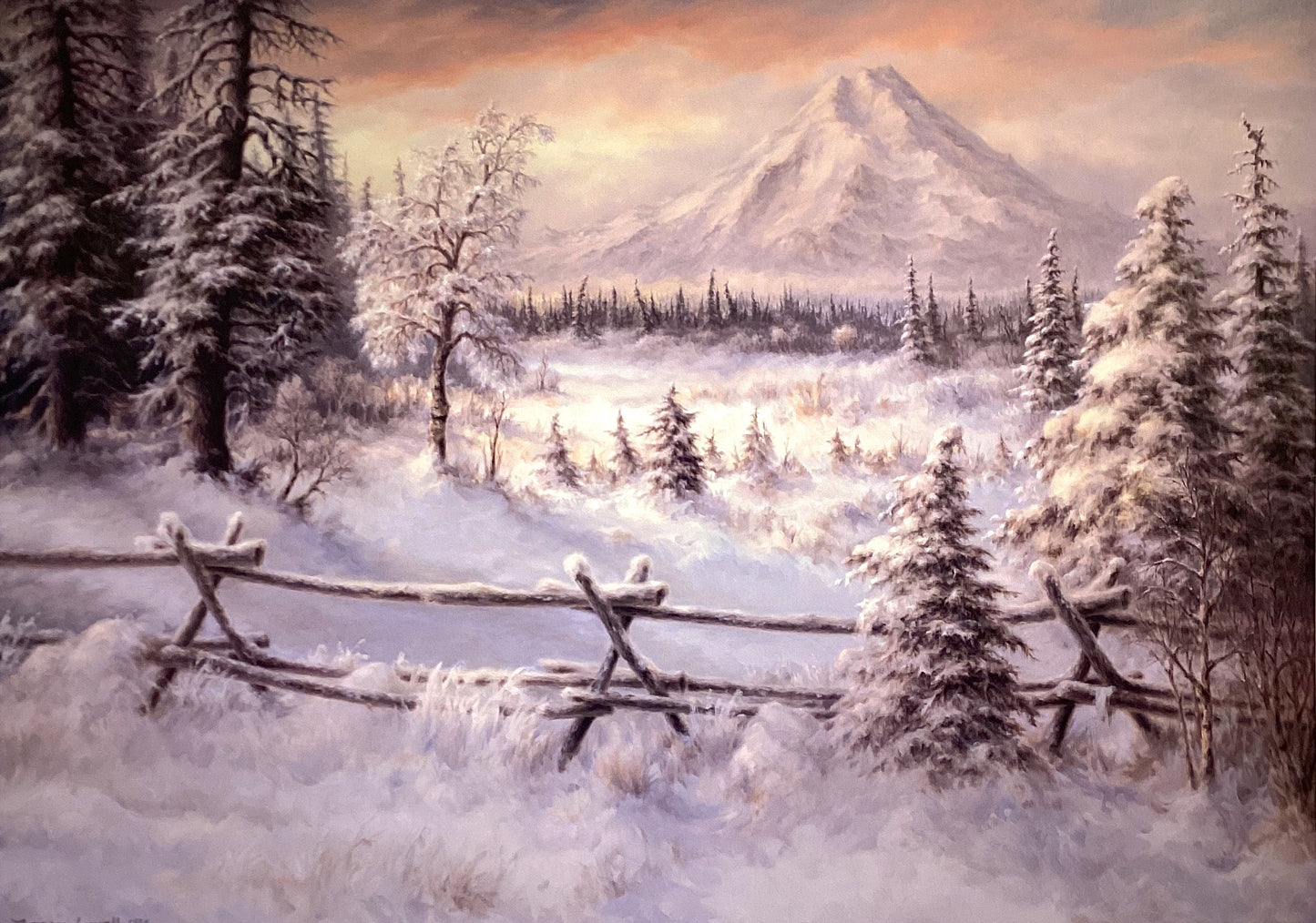 'Treasure of the Snow' signed lithograph print