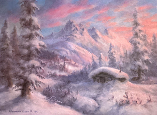 'A Winter's Crisp Dawn' signed lithograph print
