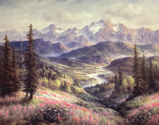 'Fireweed Among the Hills' signed lithograph print