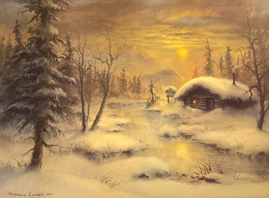 'The Gentle Light of Winter' signed lithograph print