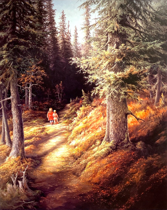 'Journey into the Deep Forest' signed lithograph print