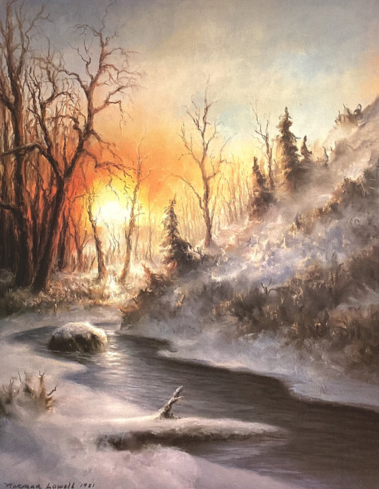 'Winter Light' signed lithograph print